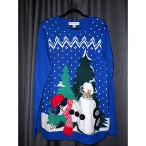 Ugly Christmas Sweater Xmas Size Large Beer
